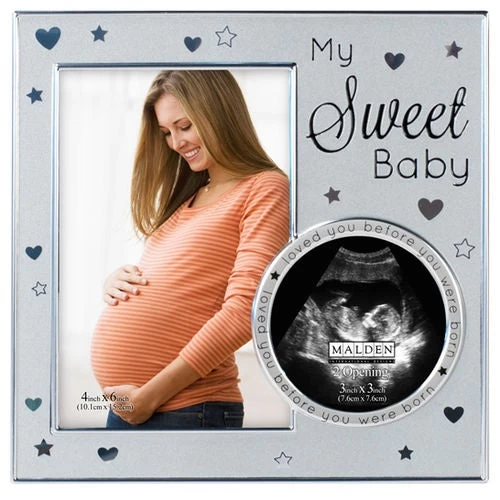 Malden My Sweet Baby Ultrasound 2 Opening 4"x6" Photo Frame 3 Malden My Sweet Baby Ultrasound 2 Opening 4"x6" Photo Frame