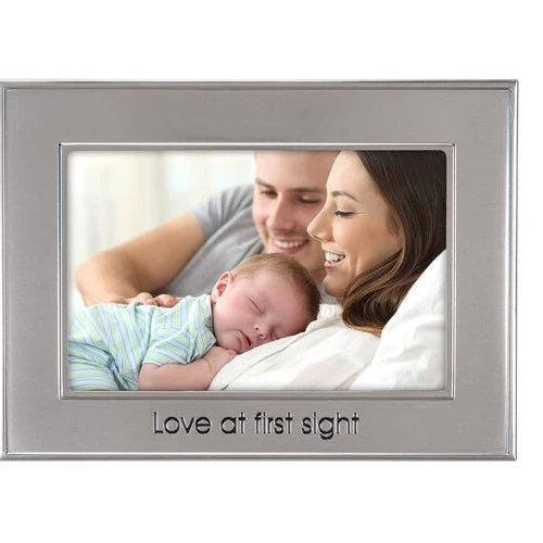 Love At First Sight Baby Picture Frame Holds 4"x6" Photo 3 Love At First Sight Baby Picture Frame Holds 4"x6" Photo