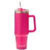 40 Oz. Hot Pink Katydid Stainless Steel Tumbler With Handle And Straw -Artisan Décor Shop KDC TUMB 01 HPK