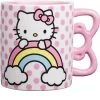 Hello Kitty Rainbow Pink Dots 20 Oz Mug With Sculpted Handle -Artisan Décor Shop KTY328E5 1