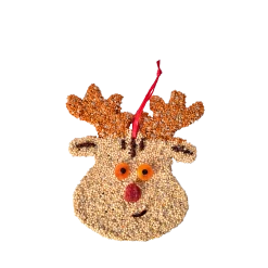 Mr. Bird Rudolph The Red Nose Reindeer Christmas Cookie Bird Seed Ornament