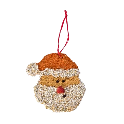 Mr. Bird Santa Cookie Bird Seed Ornament