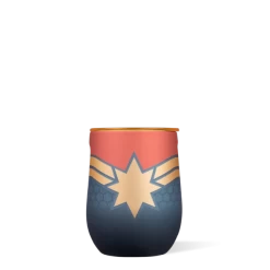 Corkcicle Captain Marvel Stemless Glass, 12 Oz.