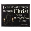 I Can Do All Things Through Christ Who Strengthens Me Light Up 8"x6" Picture Canvas 2 I Can Do All Things Through Christ Who Strengthens Me Light Up 8"x6" Picture Canvas -Artisan Décor Shop OSW220189