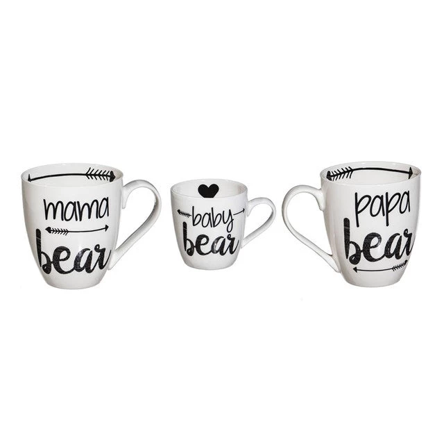 Pap, Mama, Baby Bear Family Cups Gift Set 3 Pap, Mama, Baby Bear Family Cups Gift Set
