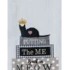 Putting The Me Back In Meow Embroidered Tea Towel -Artisan Décor Shop R4608