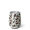 SWIG Luxy Leopard Stemless Wine Cup 14 Oz. Stainless Steel And Insulated -Artisan Décor Shop S102 C14 LP