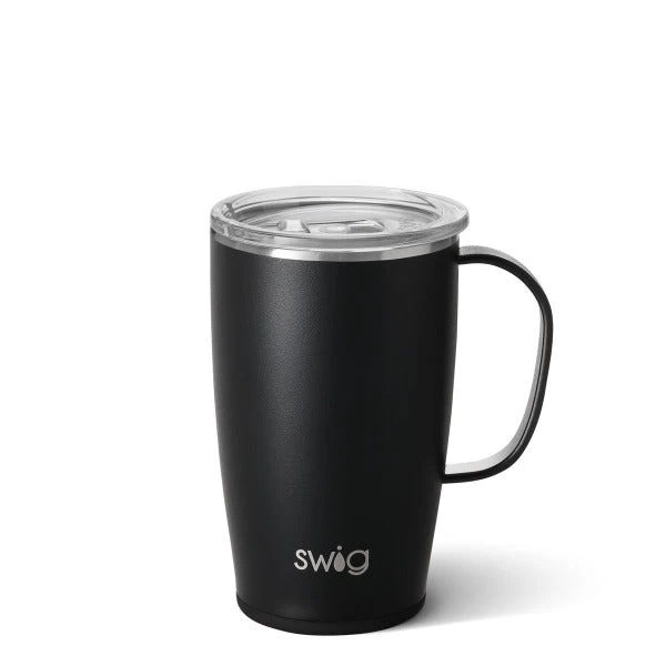 SWIG Matte Black Travel Mug 18 Oz. Stainless Steel And Insulated 3 SWIG Matte Black Travel Mug 18 Oz. Stainless Steel And Insulated
