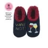 Women's Simply Pairables Cozy Snoozies® NAVY Wine Not? -Artisan Décor Shop WSP WNOT