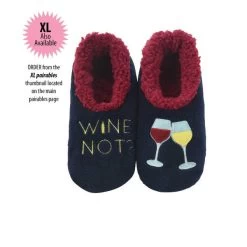 Women's Simply Pairables Cozy Snoozies® NAVY Wine Not?