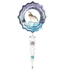 Vivid Wolf Mini 6.5" Wind Spinner And 7.5" Crystal Twister Set -Artisan Décor Shop Wolf