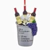 Live The Dream My Bucket List Wine Bottles Ornament -Artisan Décor Shop c6560