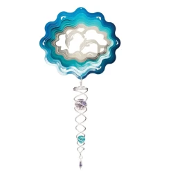 Vivid Dolphin Mini 6.5" Wind Spinner And 7.5" Crystal Twister Set