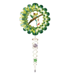Vivid Frog Mini 6.5" Wind Spinner And 7.5" Crystal Twister Set