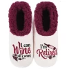 Women's Simply Pairables Cozy Snoozies® I Am Retired I Can Wine All I Want -Artisan Décor Shop retired