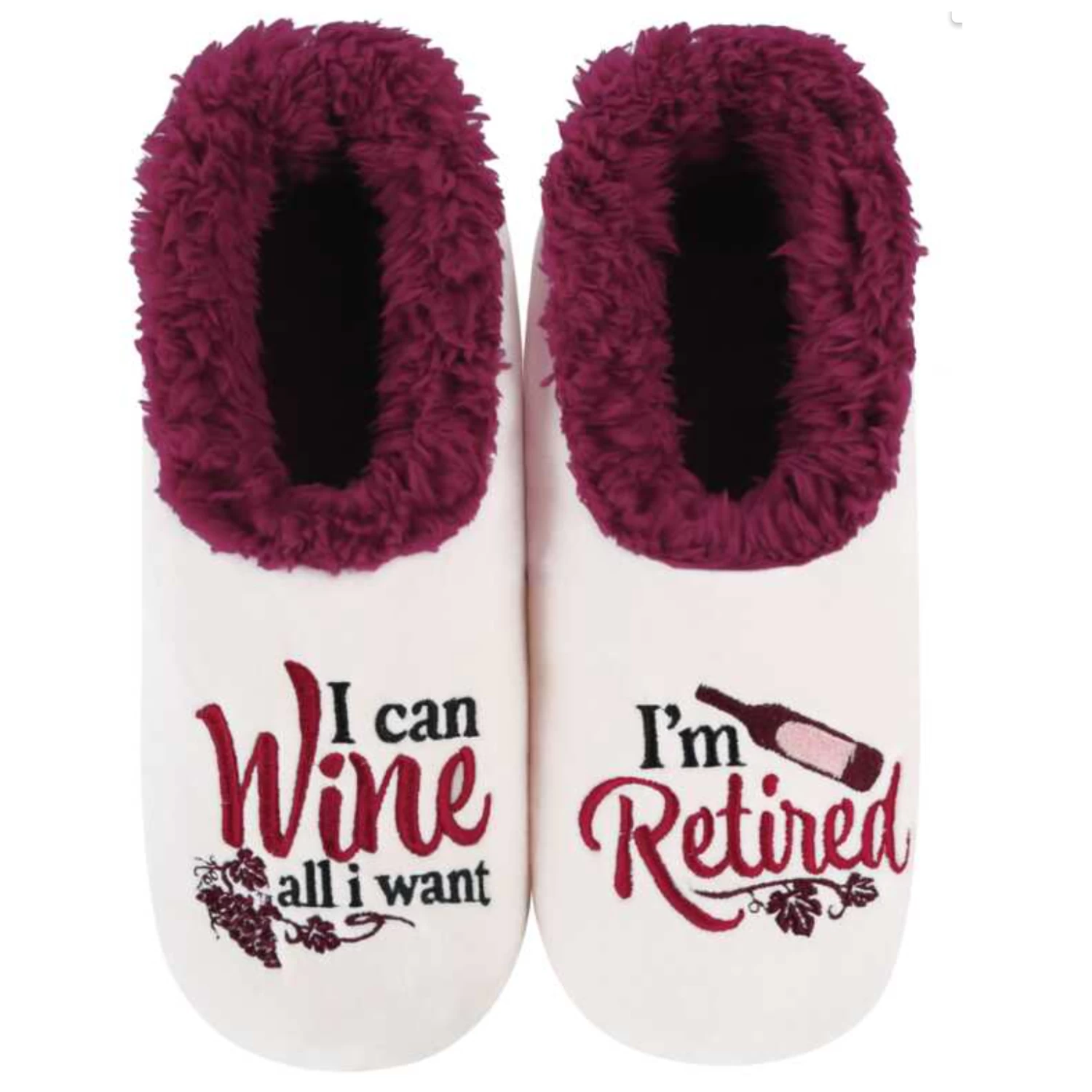Women's Simply Pairables Cozy Snoozies® I Am Retired I Can Wine All I Want 3 Women's Simply Pairables Cozy Snoozies® I Am Retired I Can Wine All I Want