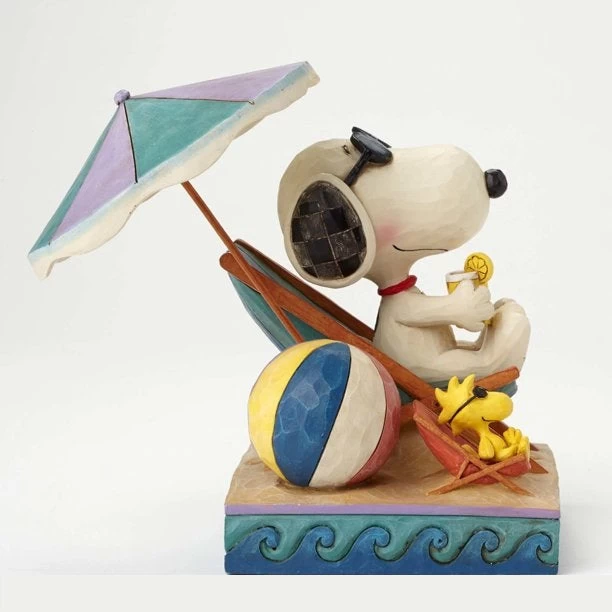 Jim Shore Peanuts Snoopy And Woodstock Beach Buddies Figurine 4 Jim Shore Peanuts Snoopy And Woodstock Beach Buddies Figurine - Image 2