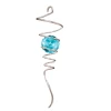 10" Silver Aqua Spiral Tail Wind Spinner Accesory -Artisan Décor Shop spinfinity 5fcd52cb 6513 46cf 8734 bbc343f53c65